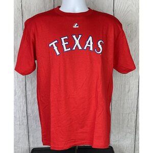 NWT MLB Yu Darvish Texas Rangers Youth XL Red Short Sleeve Jersey Shirt #11